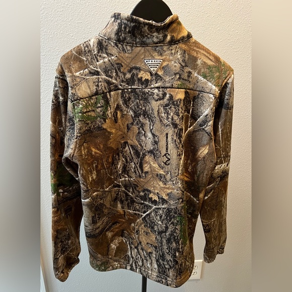 Columbia Men's Realtree Camo 1/4 zip jacket Size Small LIKE NEW - Picture 3 of 8